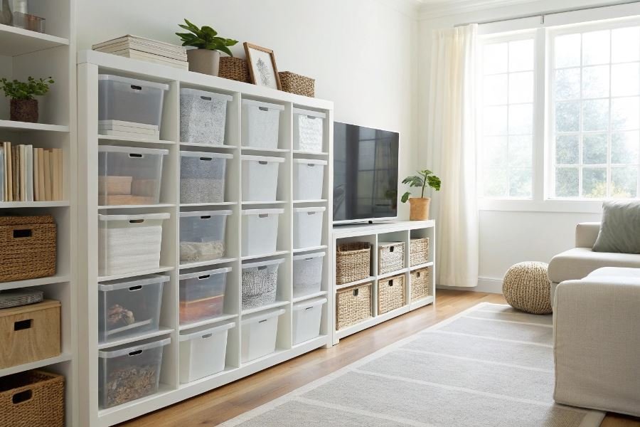1094-space-organization-with-storage-boxes Организация пространства с помощью коробок: 7 эффективных способов