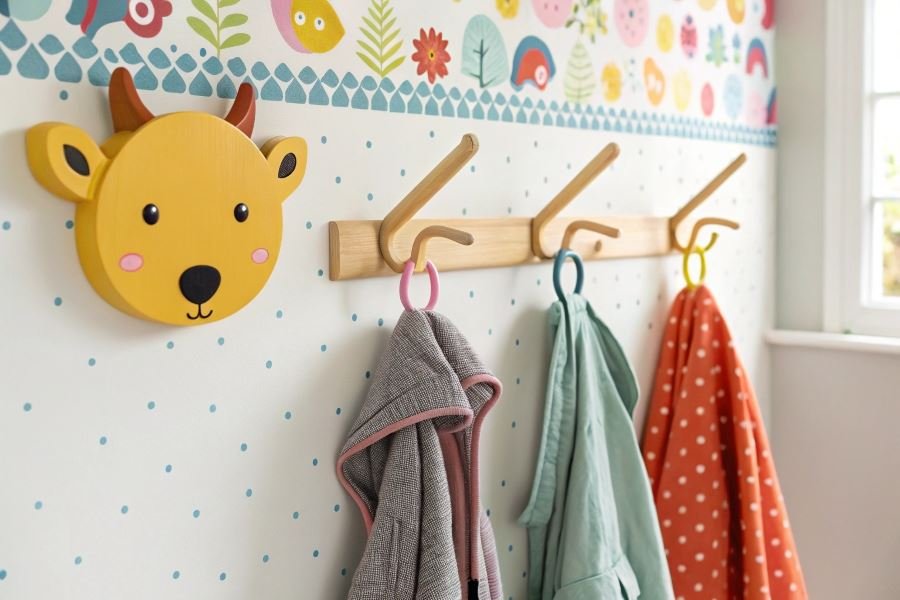 1128-kids-clothing-organization-design-solutions Топ-3 настенных вешалок для детской комнаты: выбор и дизайн