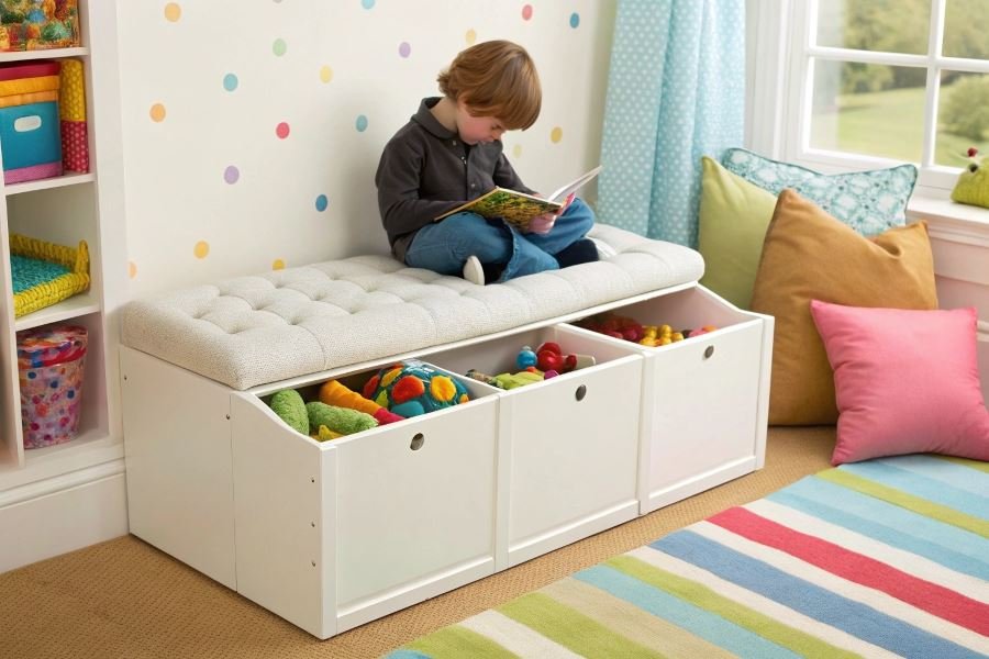 1163-toy-chest-kids-room-organization Топ-3 сундуков для хранения игрушек с мягким сиденьем