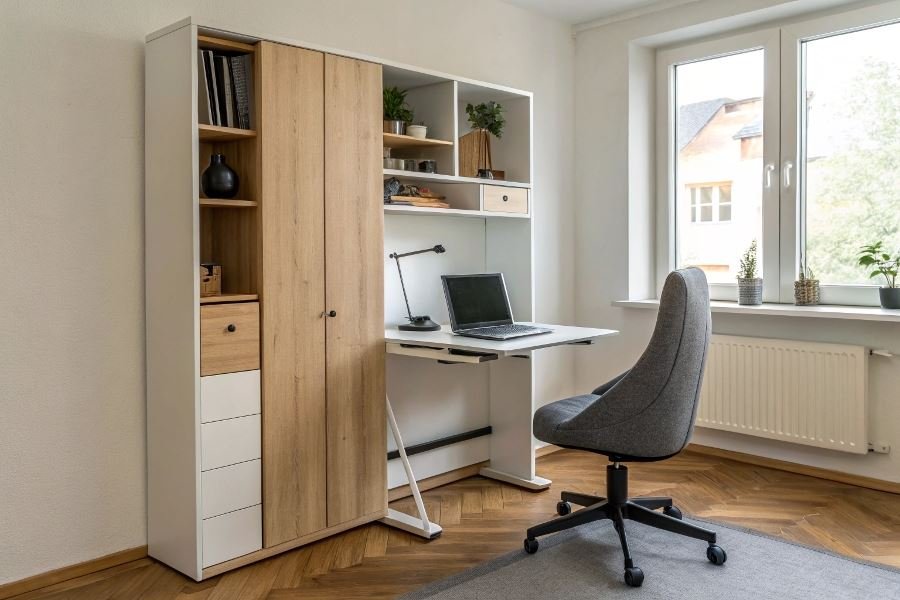 1470-smart-furniture-transforming-home-spaces Многофункциональная мебель для рабочей зоны: экономим место