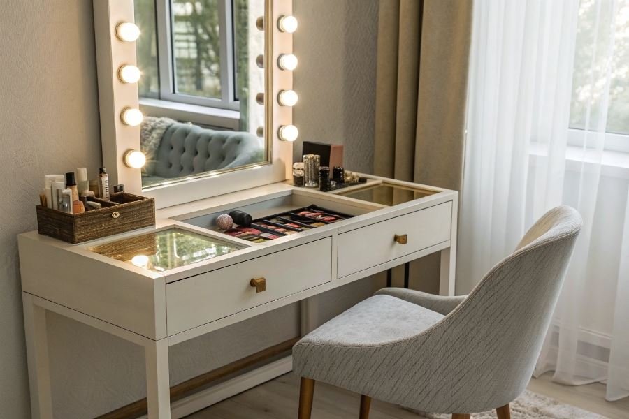 1477-perfect-vanity-table-beauty-center-home Как выбрать идеальный туалетный столик с зеркалом: критерии