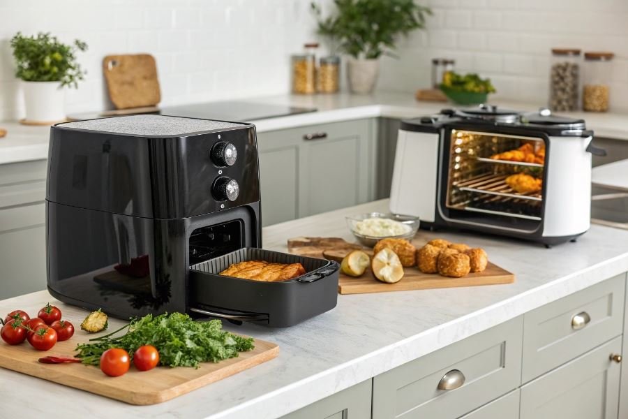 357-air-fryer-vs-multi-baker-comparison Аэрогриль или мультипекарь: сравнение и выбор техники