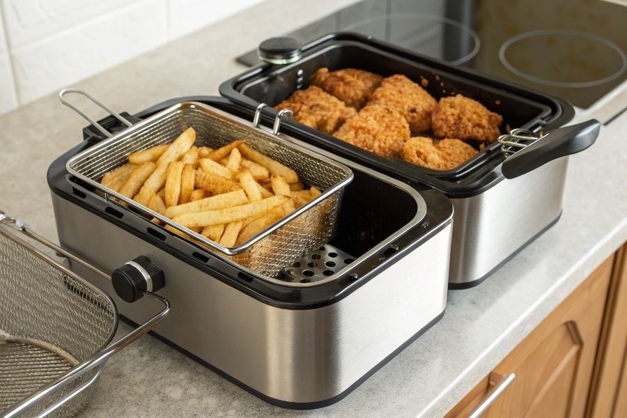 439-dual-action-air-fryers-kitchen-revolution Двухкорзинные фритюрницы: плюсы и минусы для кухни