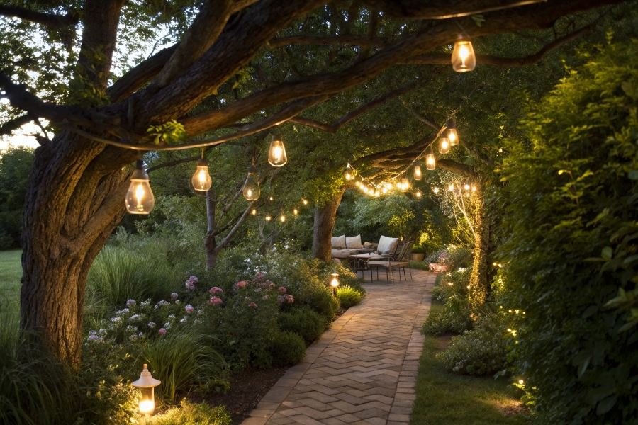 969-waterproof-garden-lights-magic Водонепроницаемые гирлянды: выбор и установка для сада