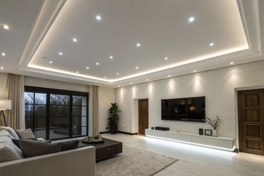 1011-perfect-lighting-for-stretch-ceilings Tortish plafoni uchun zamonaviy chiroqlarni tanlash bo’yicha qo’llanma