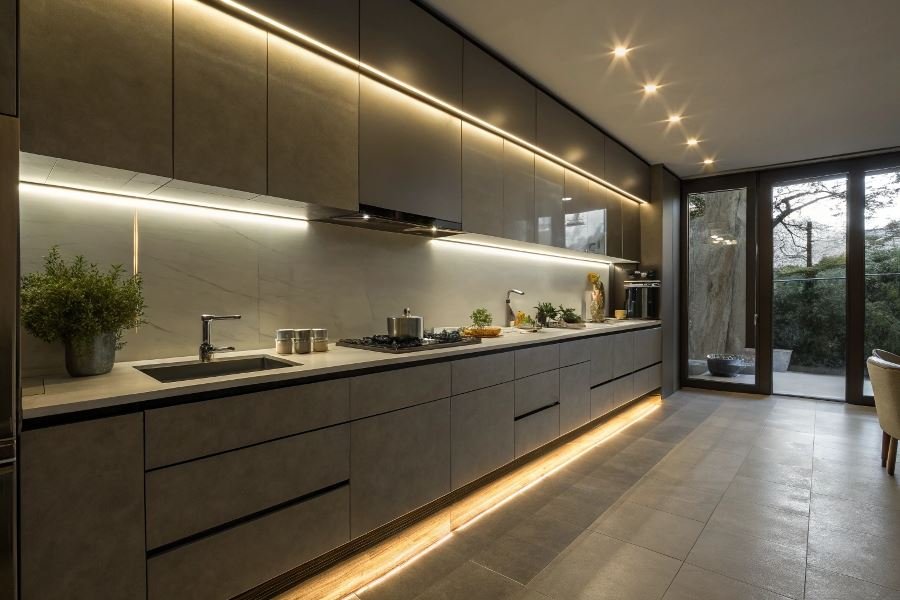 1036-kitchen-lighting-beyond-function Oshxona mebeli uchun zamonaviy yoritish yechimlari