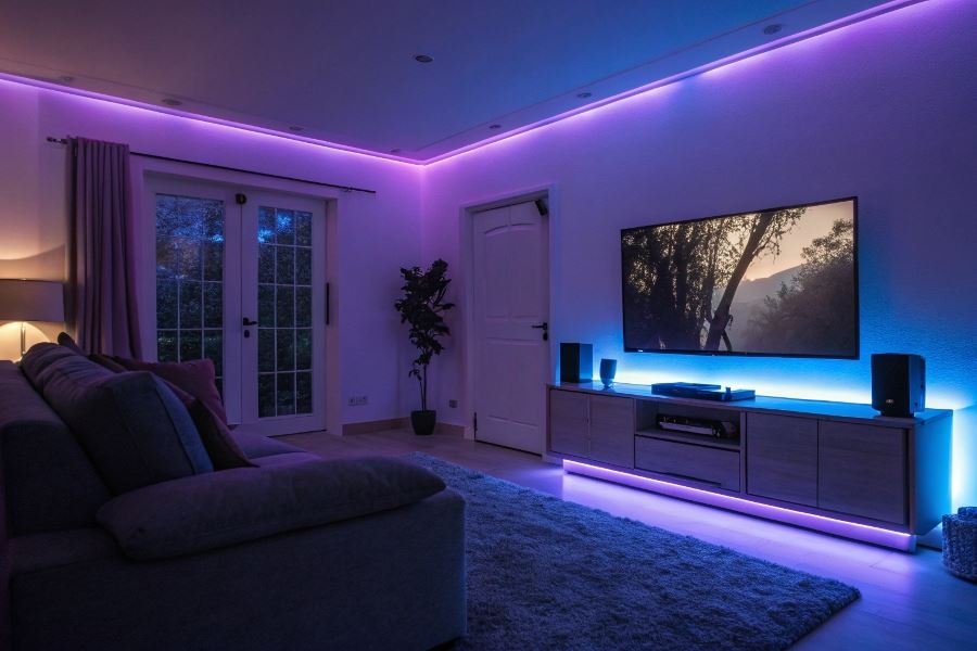 1037-tv-backlight-enhances-viewing-experience Televizor uchun ichki yoritish: turlari va afzalliklari