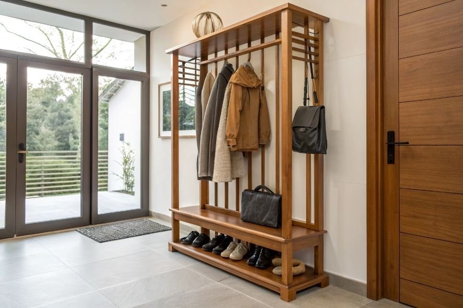 1112-choosing-perfect-coat-rack-for-space Paltolar uchun osma tokchalar: tanlash mezonlari va tavsiyalar