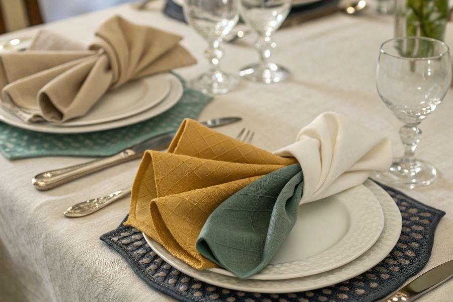 1266-napkin-folding-transforms-dinner-experience Dasturxon bezagida salfetkalarning eng amaliy usullari