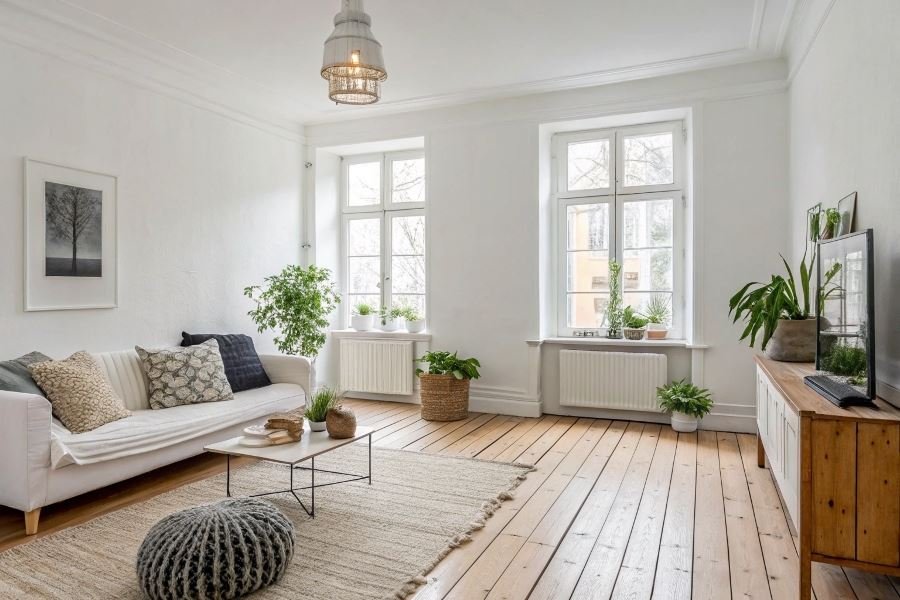 1351-scandinavian-style-light-simplicity-interior Skandinaviya uslubi: minimalistik dekor tanlash sirlari