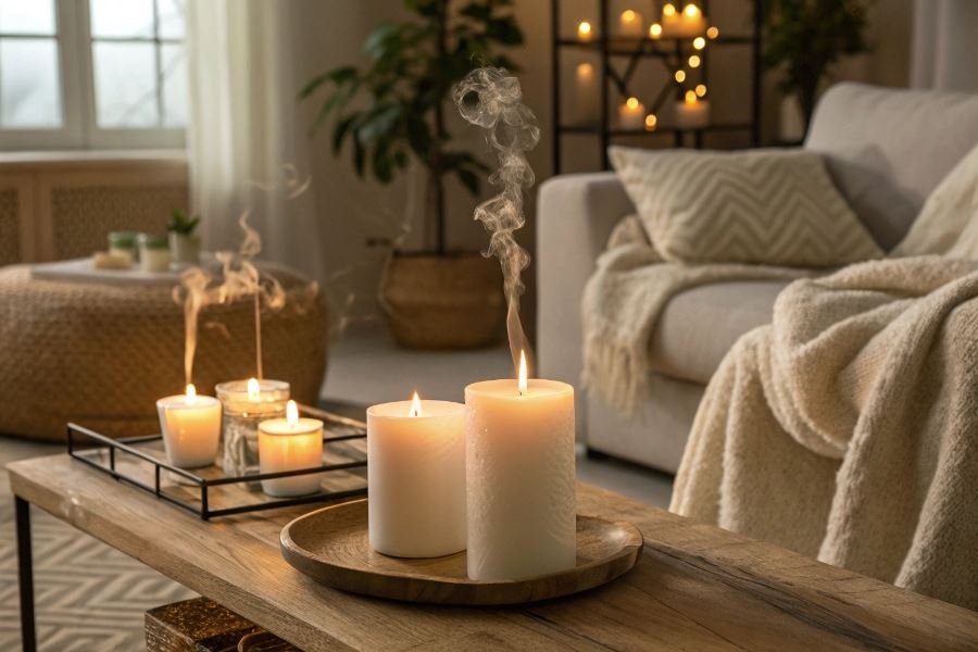 1415-candles-transform-space-with-scents Qulay muhit yaratish uchun aromashamlarni tanlash sirlari