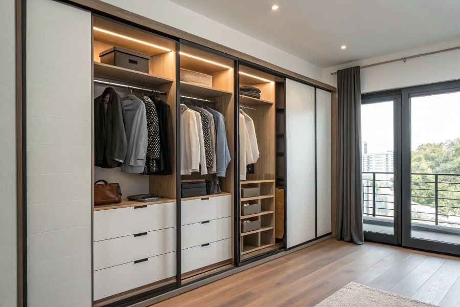 1441-compact-wardrobes-for-small-apartments Kichik kvartira uchun shkaf-kupeni tanlash bo’yicha maslahatlar