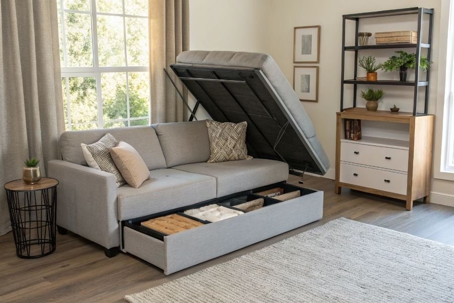 1527-smart-furniture-for-small-living-spaces Kichik mehmonxonalar uchun ko’p funksiyali mebel yechimlari