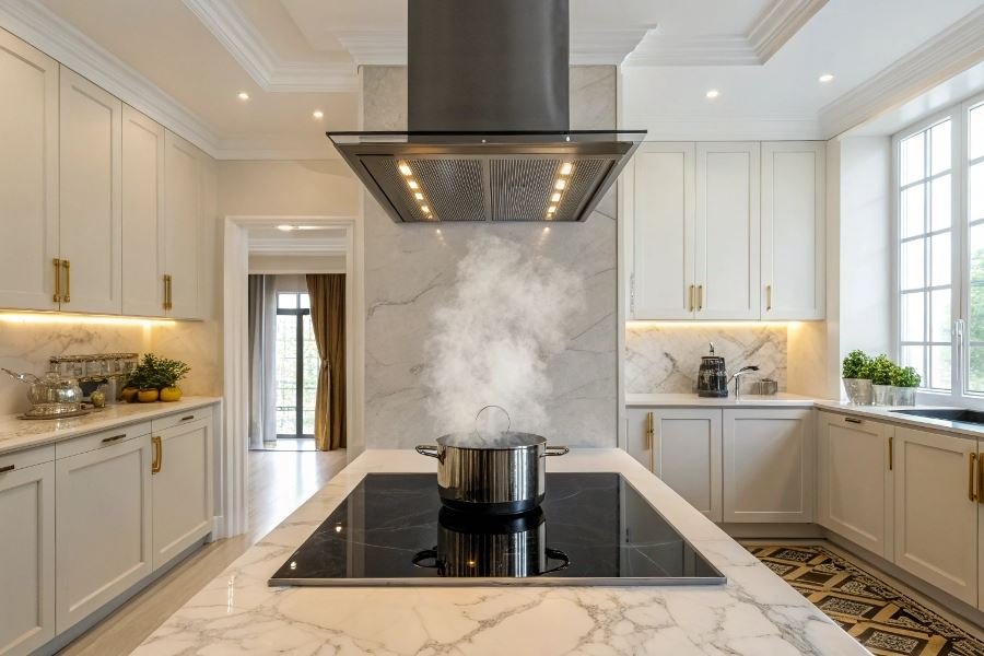 45-built-in-kitchen-hood-guide O’rnatiladigan chiqarish qurilmalari: afzallik va kamchiliklar