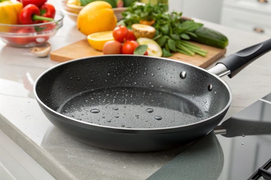 821-non-stick-pan-kitchen-helper Sifatli yopishqoq qoplamali skovorodka tanlash bo’yicha qo’llanma