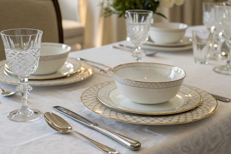 832-elegant-table-setting-transforms-dinner-experience Zamonaviy dasturxon uchun eng sara idish-to’plamlar