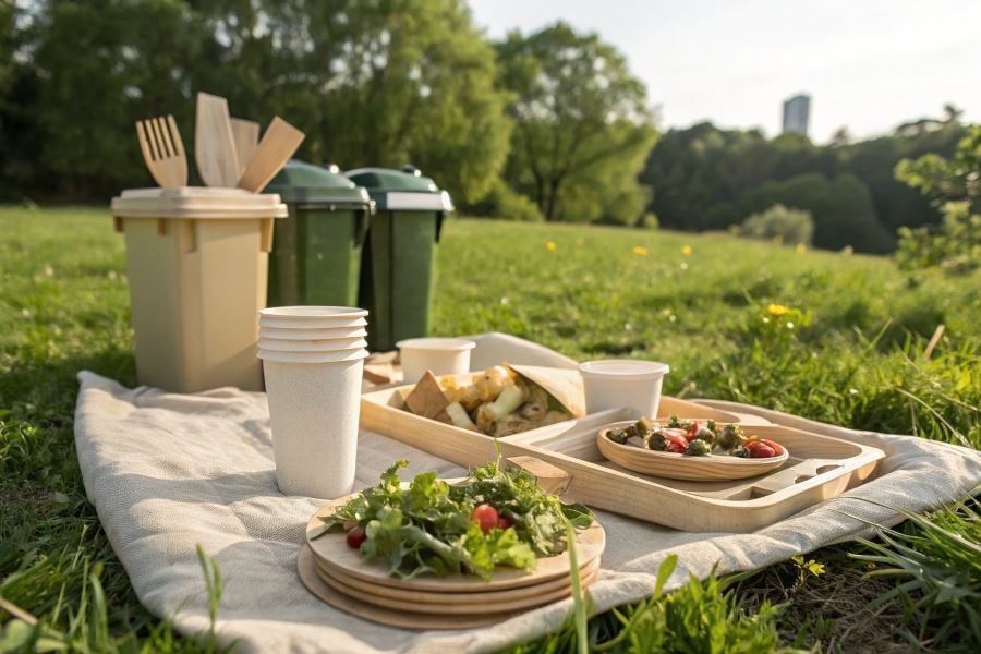 892-perfect-picnic-dishware-essentials Piknik uchun bir martalik idishlar: qulay tanlov va to’plam