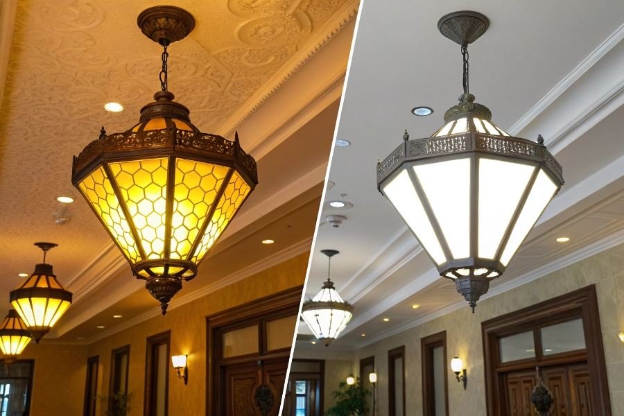 919-evolution-home-lighting-incandescent-to-led LED va an’anaviy devor-sutun chiroqlari: samaradorlik tahlili