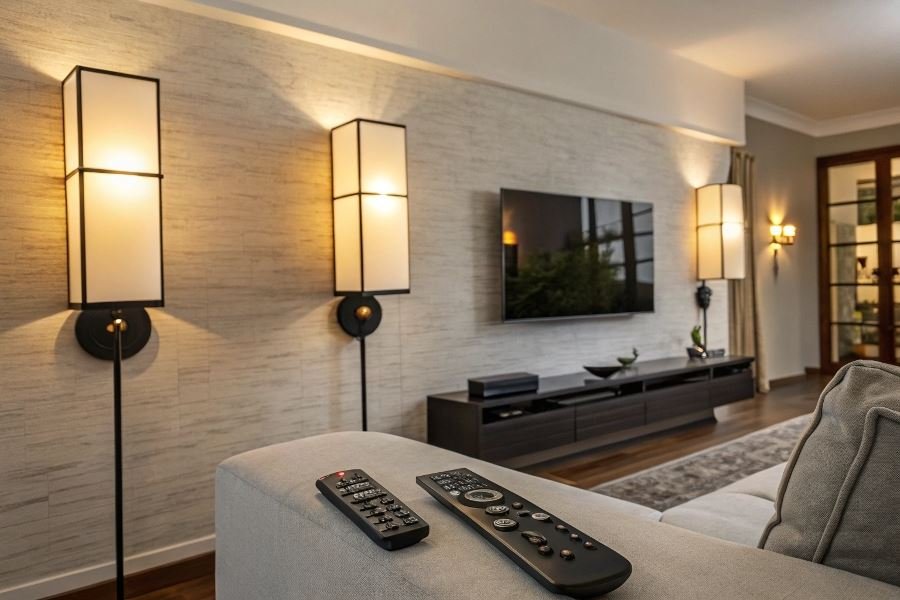 927-smart-wall-lighting-revolution Zamonaviy pult bilan boshqariladigan devor chiroqlari: tanlash va o’rnatish