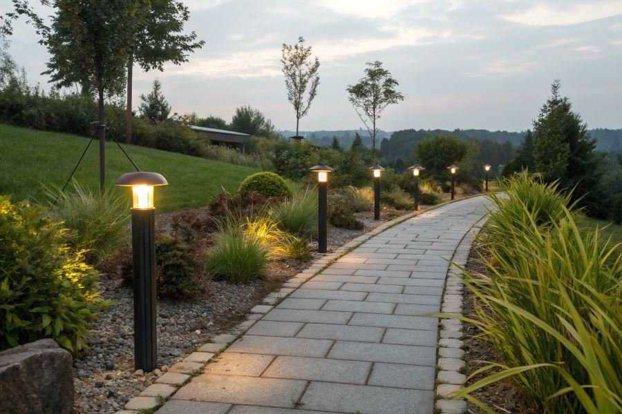 984-garden-path-lighting-design Bog’ yo’llarini yoritishning zamonaviy usullari va texnologiyalari